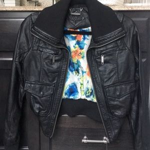 Black Faux leather jacket